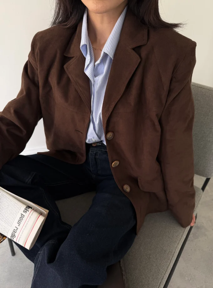 کت مستر قهوه ای