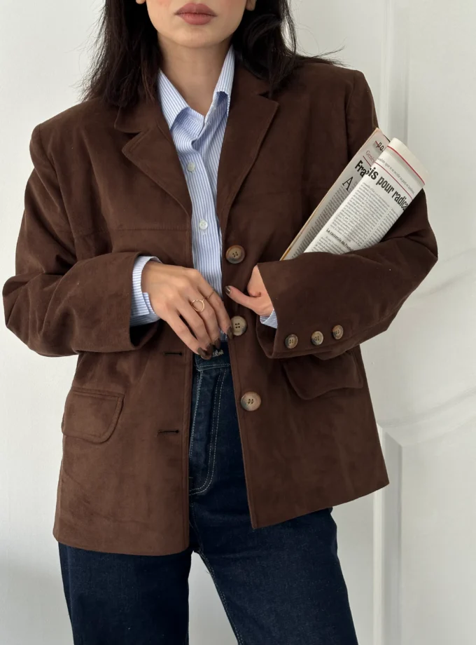 کت مستر قهوه ای