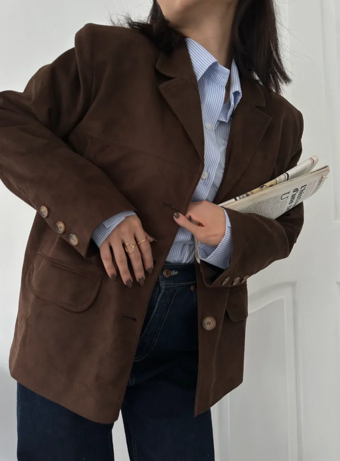 کت مستر قهوه ای