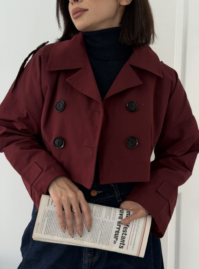 بارونی دو تیکه زرشکی