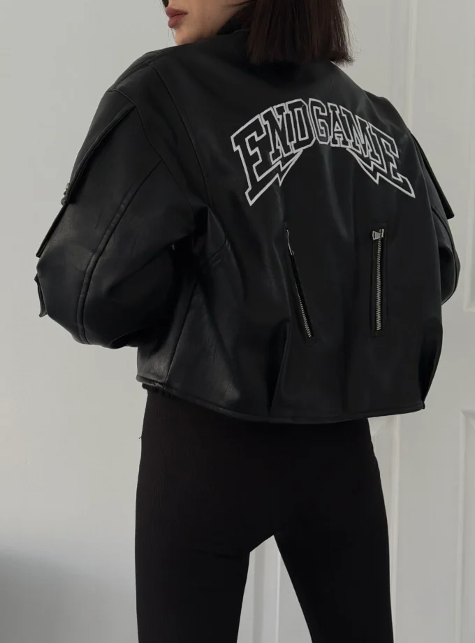 کت چرم فلورا