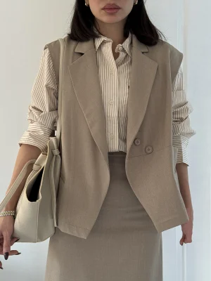 استایل ژیله دامن موکا