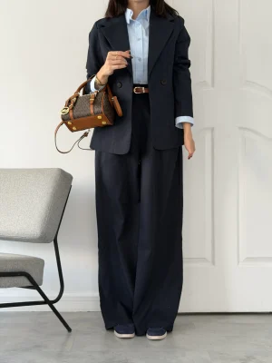 استایل ساچلی سورمه ای